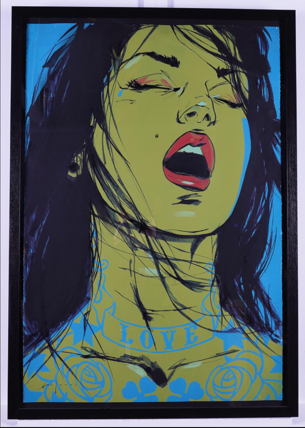 Erik Jones - Predator. Original acrylic on paper