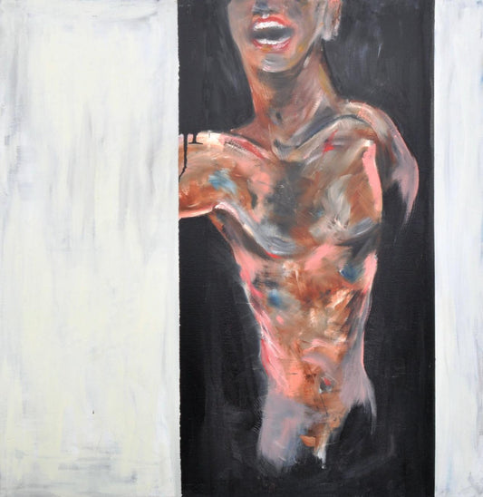Lee Ellis - Alone In The Crowd. A contemporary oil.