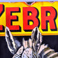 Zebra advertising sign