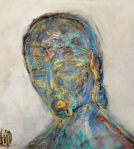 Canvas of stylized head and shoulders