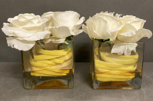 Pave Rose style artificial plants