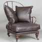 Iron frame armchair