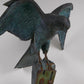 Bronzed model of a kestrel
