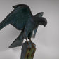 Bronzed model of a kestrel