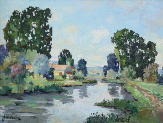 Andre Jourcin - Cottage by the Marne