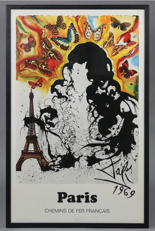 Salvador Dali Exhibition Poster - Chemins De Fer Franca's