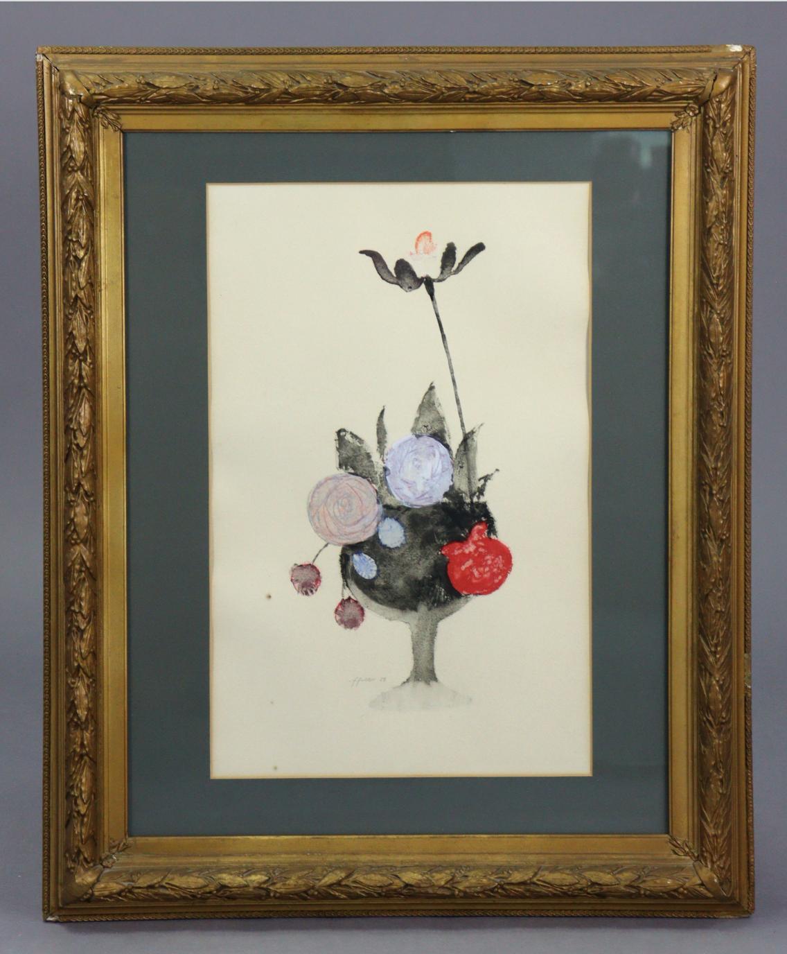 Michael ffolkes - Still-life study of flowers