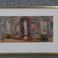 Hand coloured engraving of classical marble statues