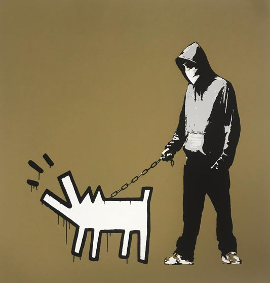 After Banksy - Barking Dog