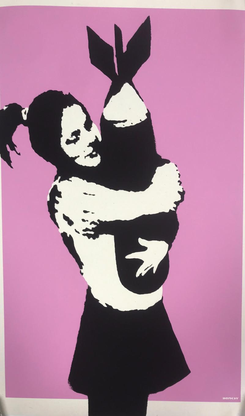After Banksy - Bomb Hugger