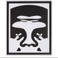 Shepard Fairey - Obey 3-face Black & White, triptych
