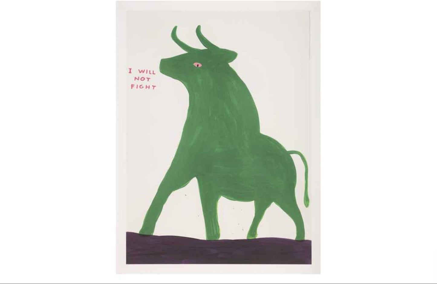 David Shrigley - You are too close, I will not fight, Some of my friends are pigs, He will only eat squid ink pasta