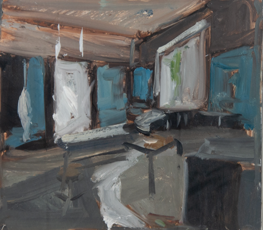 Richard Fitton - Interior of an old hospital