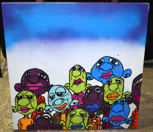 Drewbert street art canvas