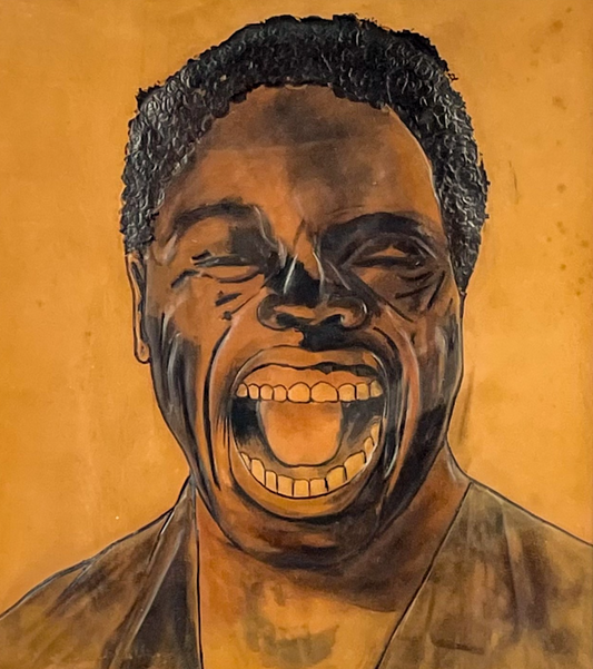 Gwendoline Moore - Leatherwork panel portrait