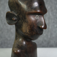 A carved African hardwood bust