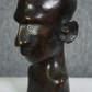 A carved African hardwood bust