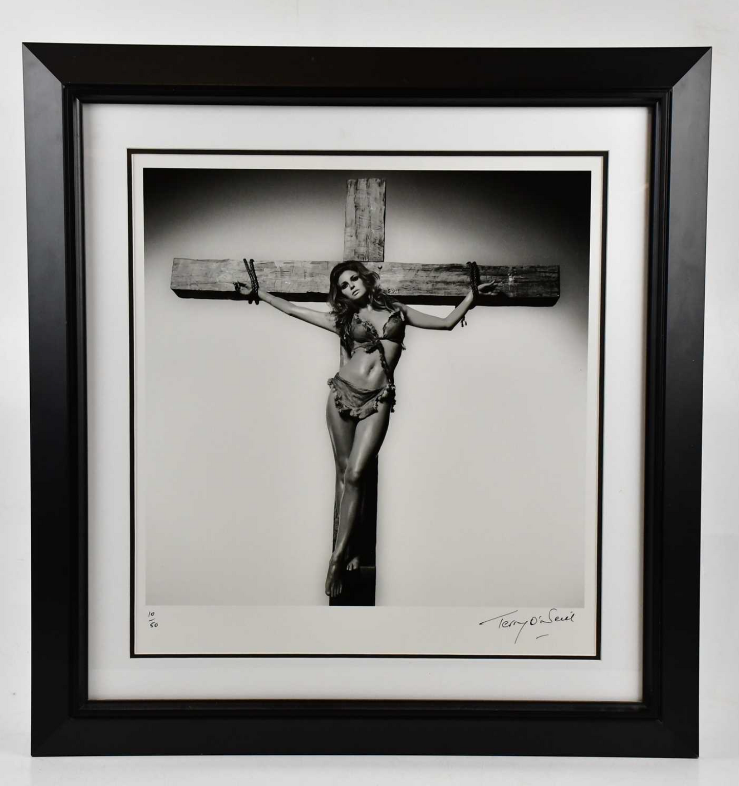 Terry O'Neill - Raquel Welch on the cross