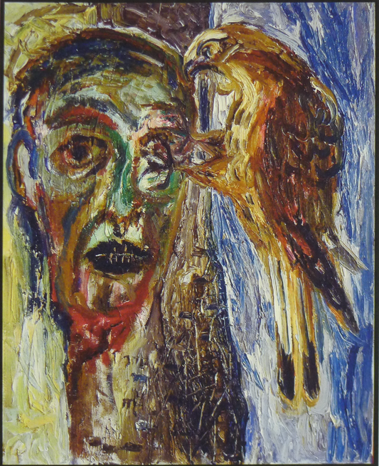 Billy Childish - Soldier's Head With Hawk