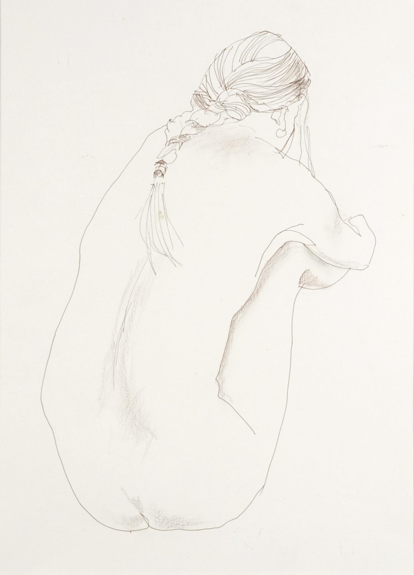J Stanley Clamp - Life drawing nude female