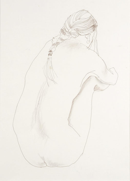 J Stanley Clamp - Life drawing nude female