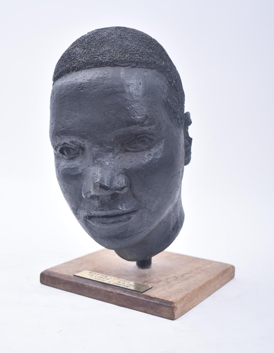 Hand sculptured bust of Martin Luther King