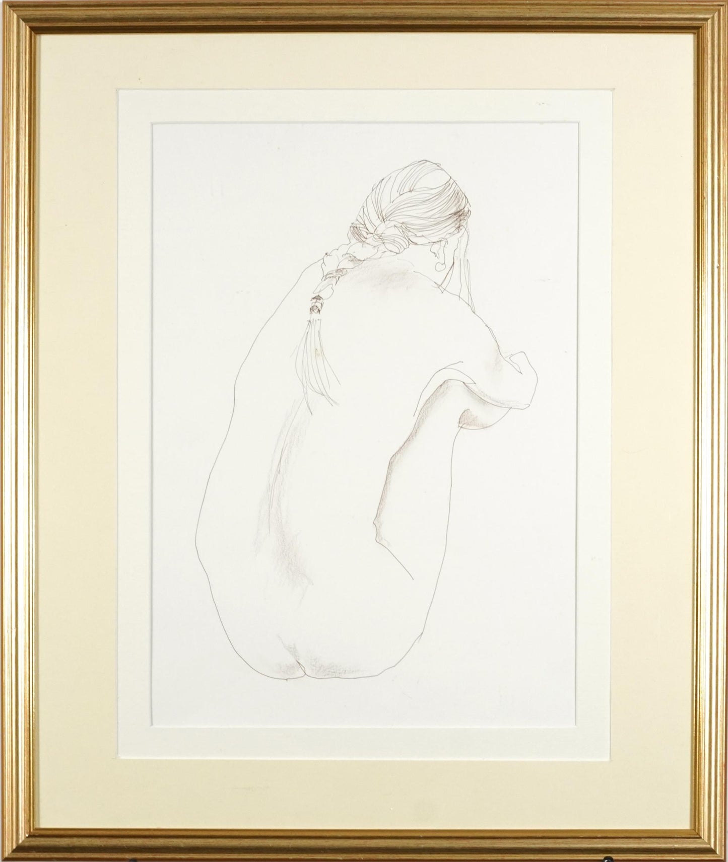 J Stanley Clamp - Life drawing nude female