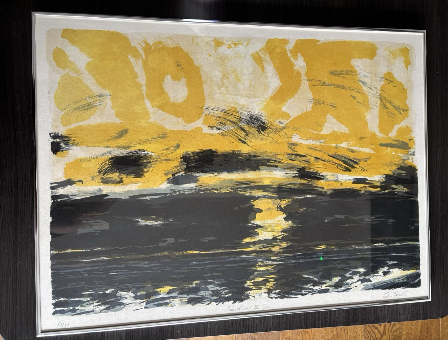John Houston - Sunset over the sea, 1980