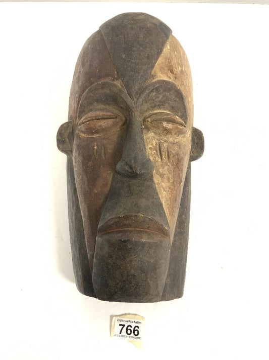 Carved wooden tribal mask