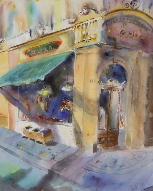Sophie Taylor - Butchers Shop - Original Watercolour