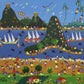 Set of four oils on canvas. Guaratiba and Santa Tereza, Rio de Janeiro, Brazil.