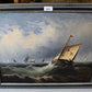 Marine scene with sailing boat