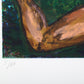 Original contemporary screen print - Nude figure