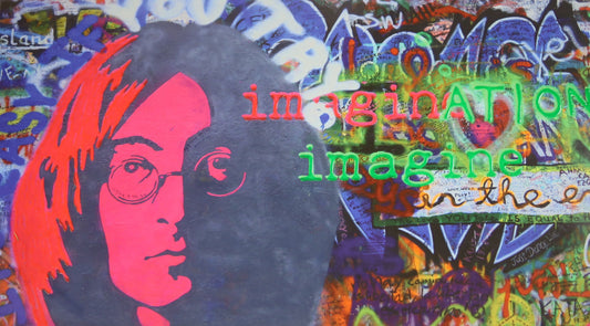 John Lennon Style Mixed Media - Imagine