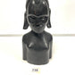 Ebonised bust of a female