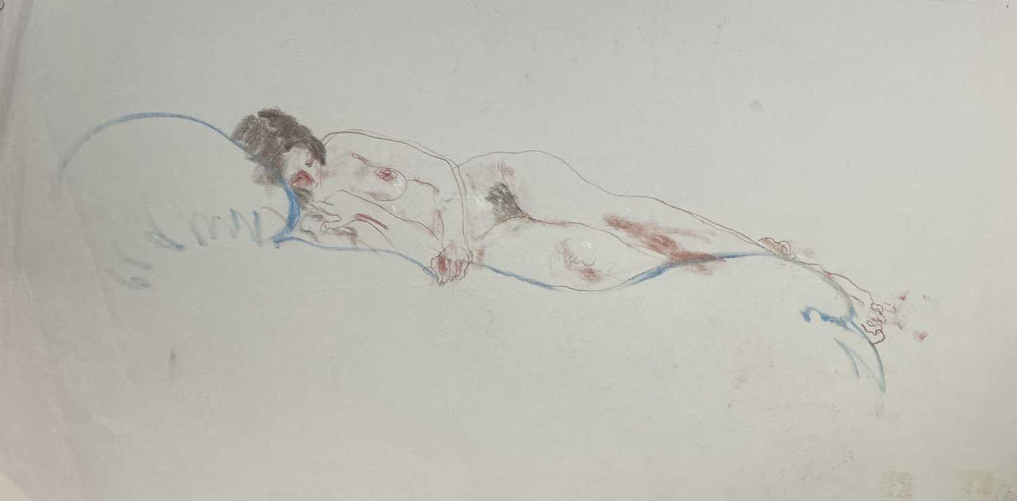 Henry Richard Bird - 5 drwaings tiltled Seated Standing Lying Nude