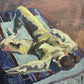 Sharman Green - Reclining Female Nude Sunbathing on Lounger