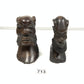 Tribal busts of male figures