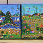 Set of four oils on canvas. Guaratiba and Santa Tereza, Rio de Janeiro, Brazil.