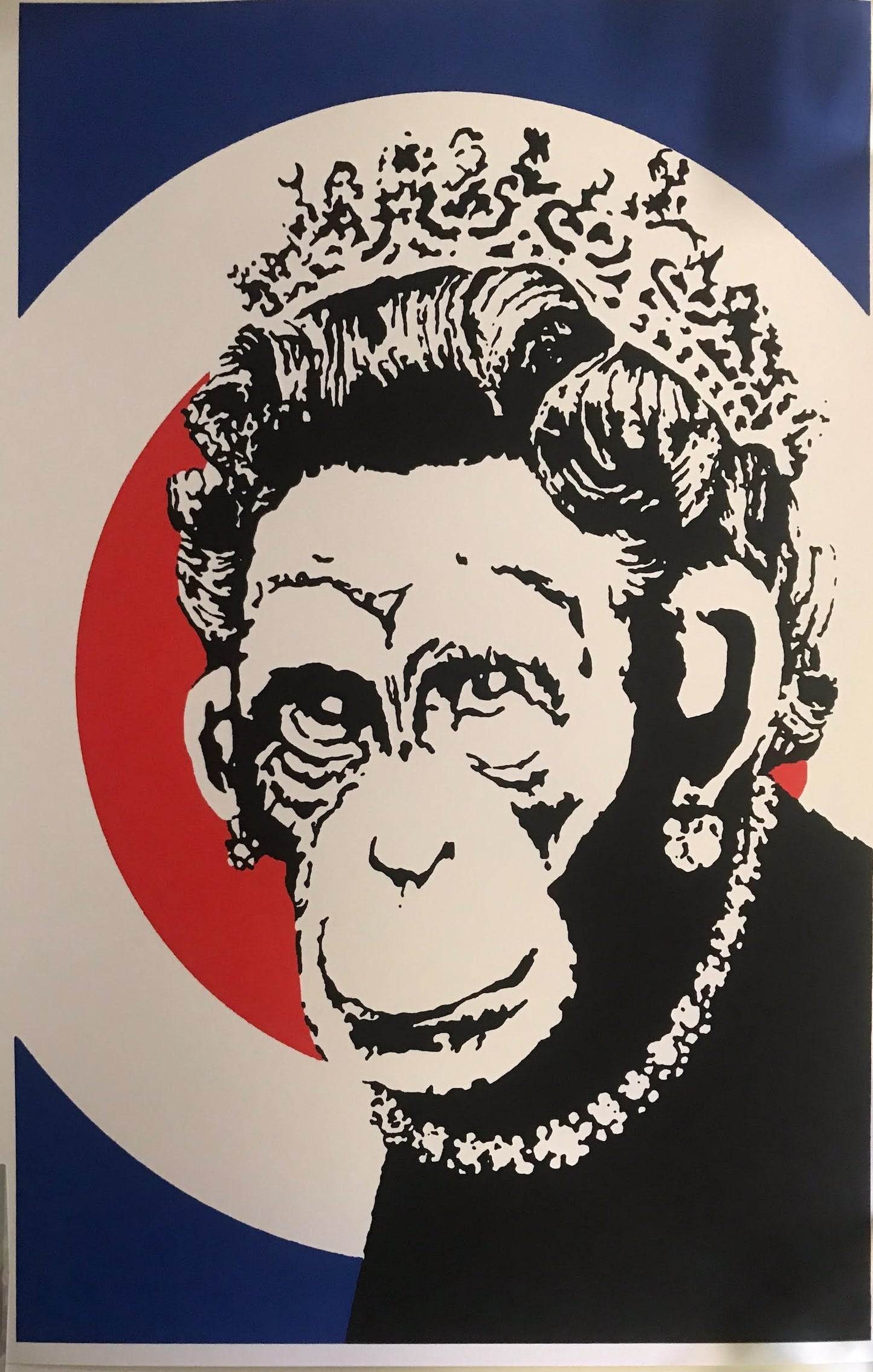 After Banksy - Monkey Queen