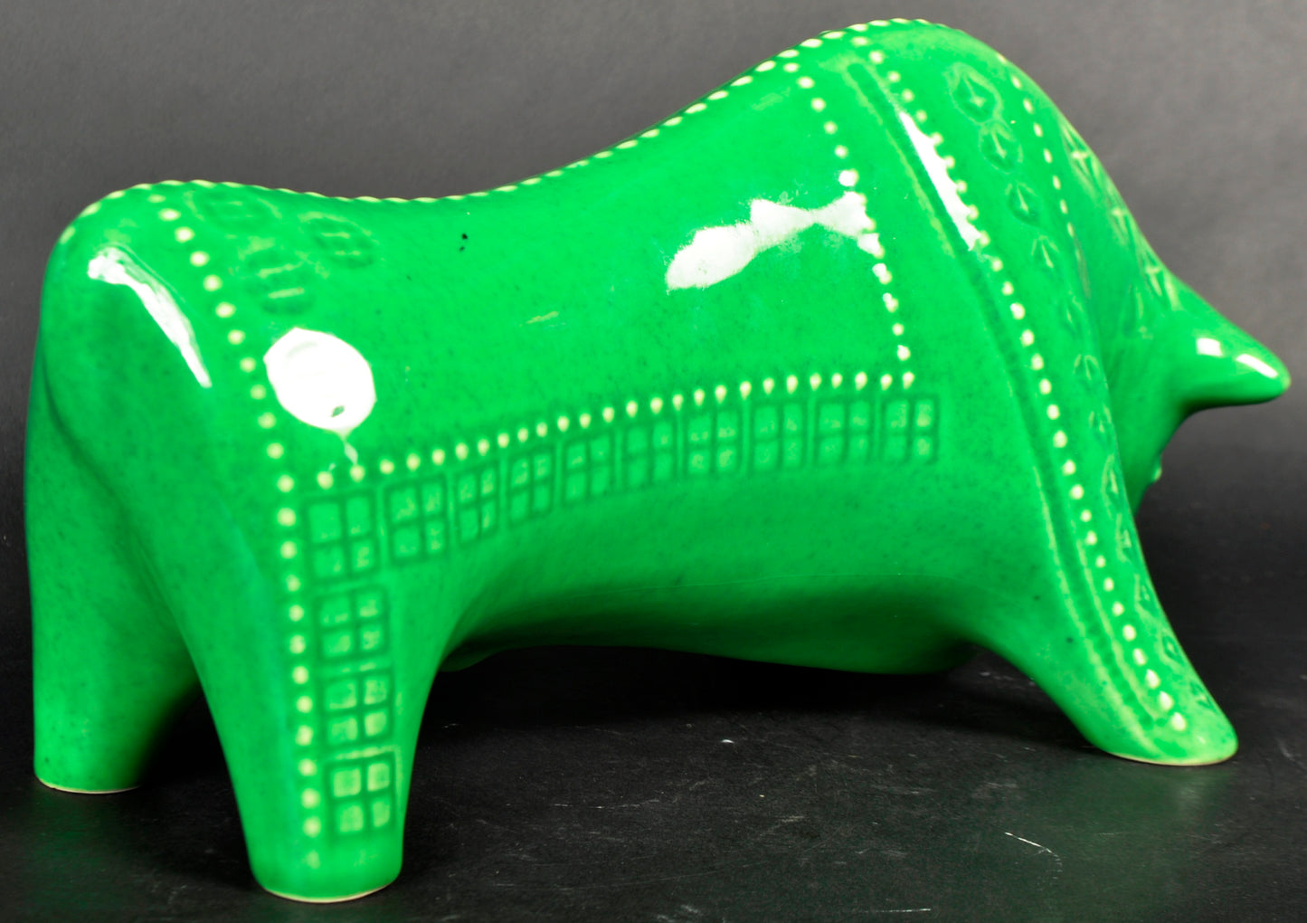Jema Holland - Green Ceramic Bull