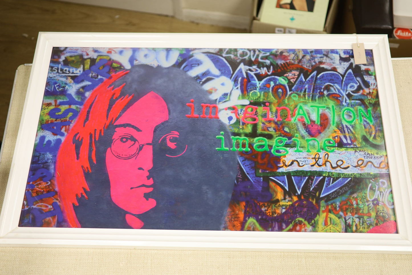 John Lennon Style Mixed Media - Imagine