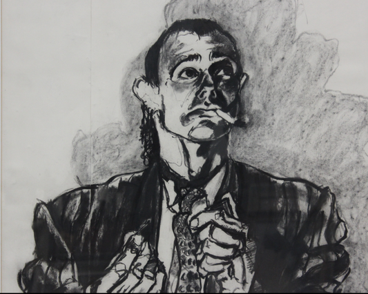 Jacqueline Morreau - Portrait of a Man smoking