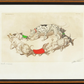 Boris O'Klein - Dog's scenting - Signed, framed and glazed.