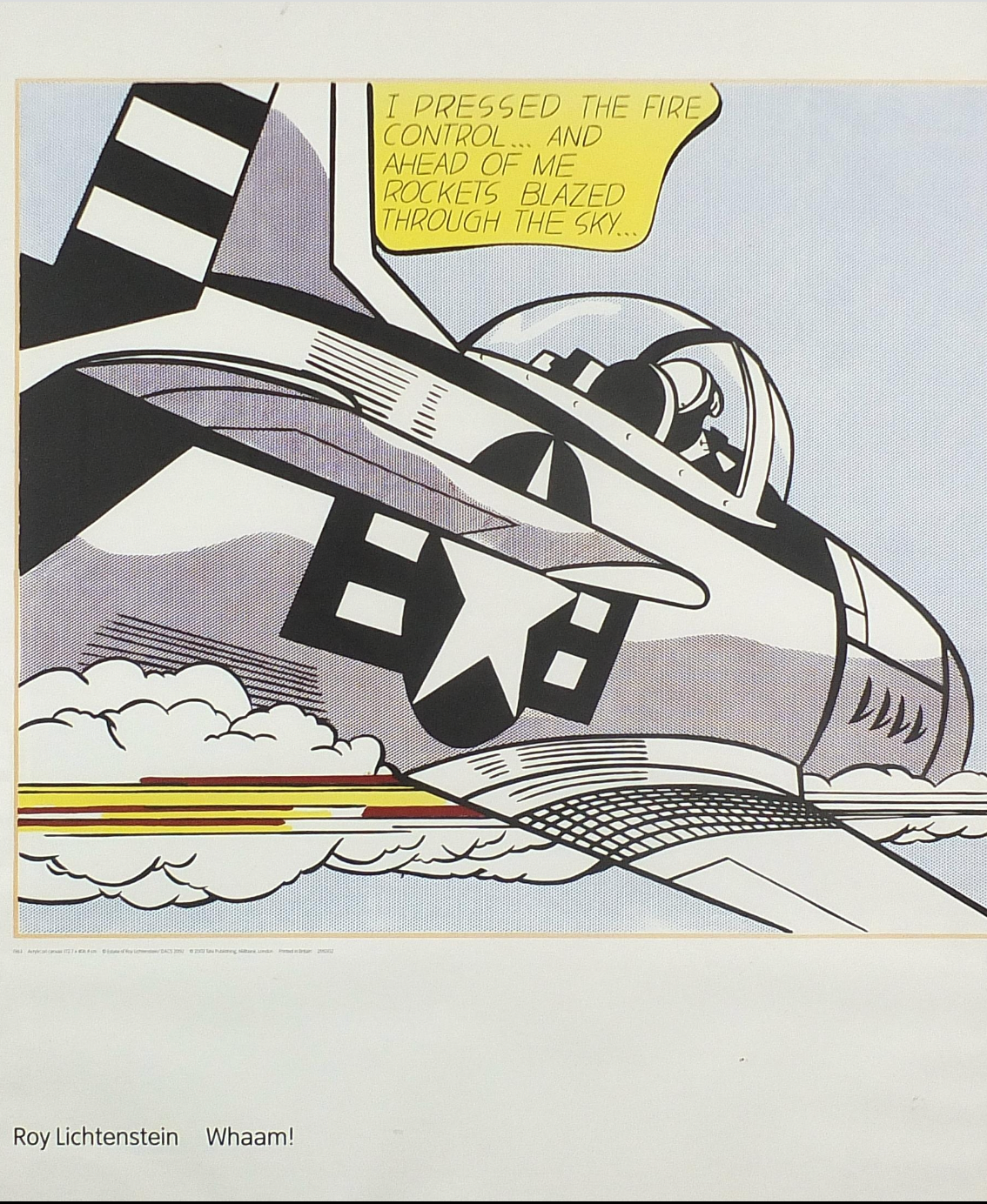 After Roy Lichtenstein - Whaam!