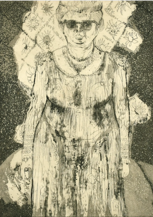 Van Dongen Revisited -  A print of a woman standing