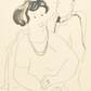 Ernest Bevi L'Acqua - Study of Two Figures