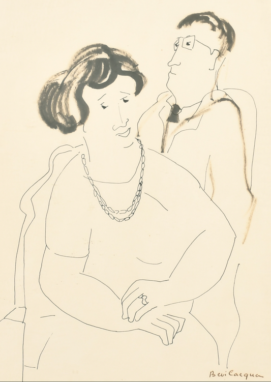 Ernest Bevi L'Acqua - Study of Two Figures