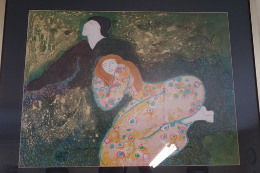 Linda le Kinff - Lovers in a garden setting