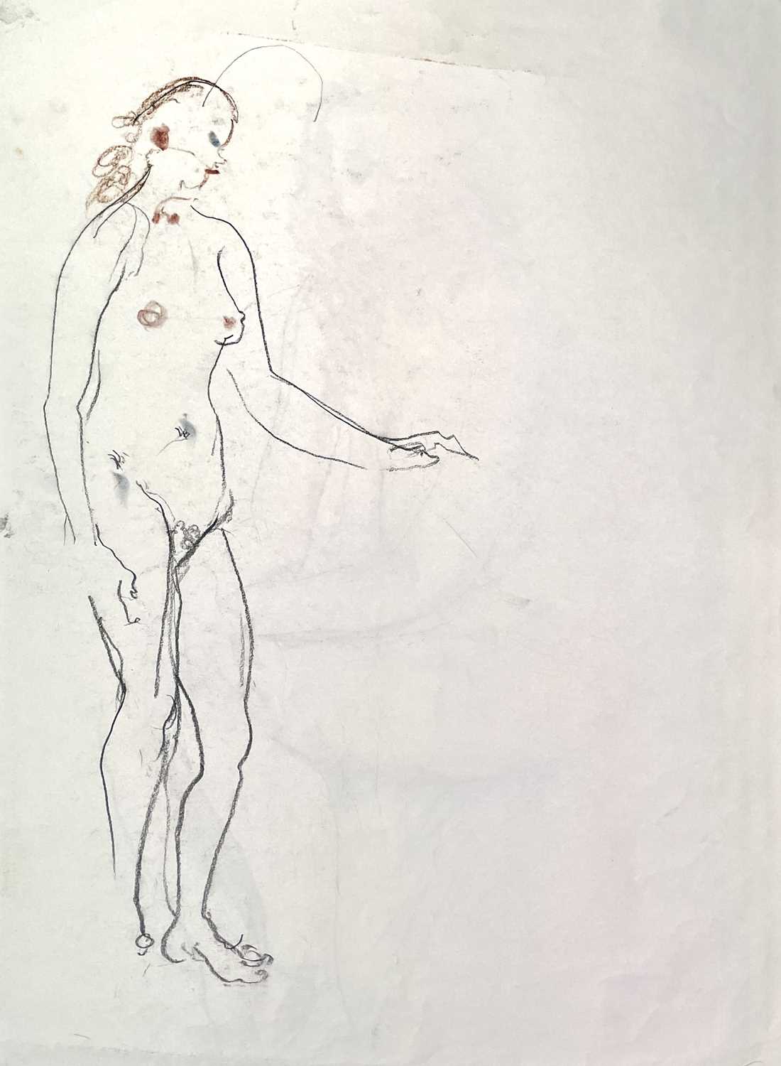 Henry Richard Bird - 5 drwaings tiltled Seated Standing Lying Nude